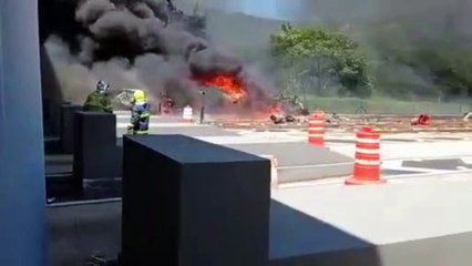 Vídeo: Caminhoneiro morre carbonizado após explosão na BR-277
