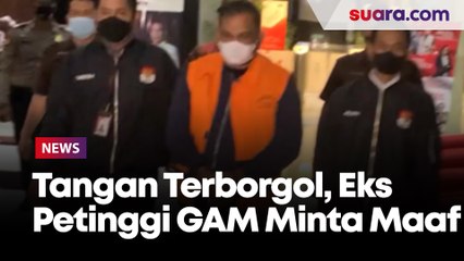 Eks Petinggi GAM, Izil Azhar dengan Tangan Terborgol sampaikan Permohonan Maaf