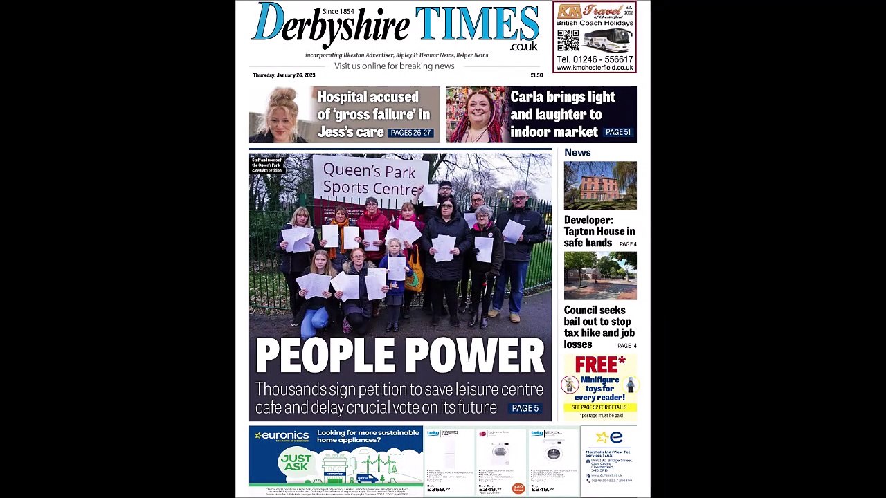 Inside this weeks Derbyshire Times 25th January