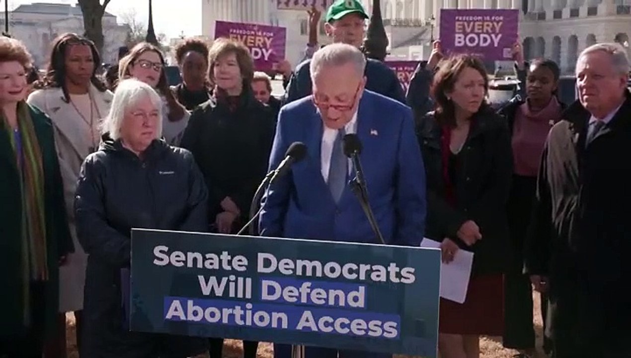 Schumer “America is on our side” when it comes to abortion