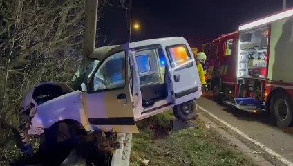 Grave accident à Coutisse : une désincarcération de 40 minutes