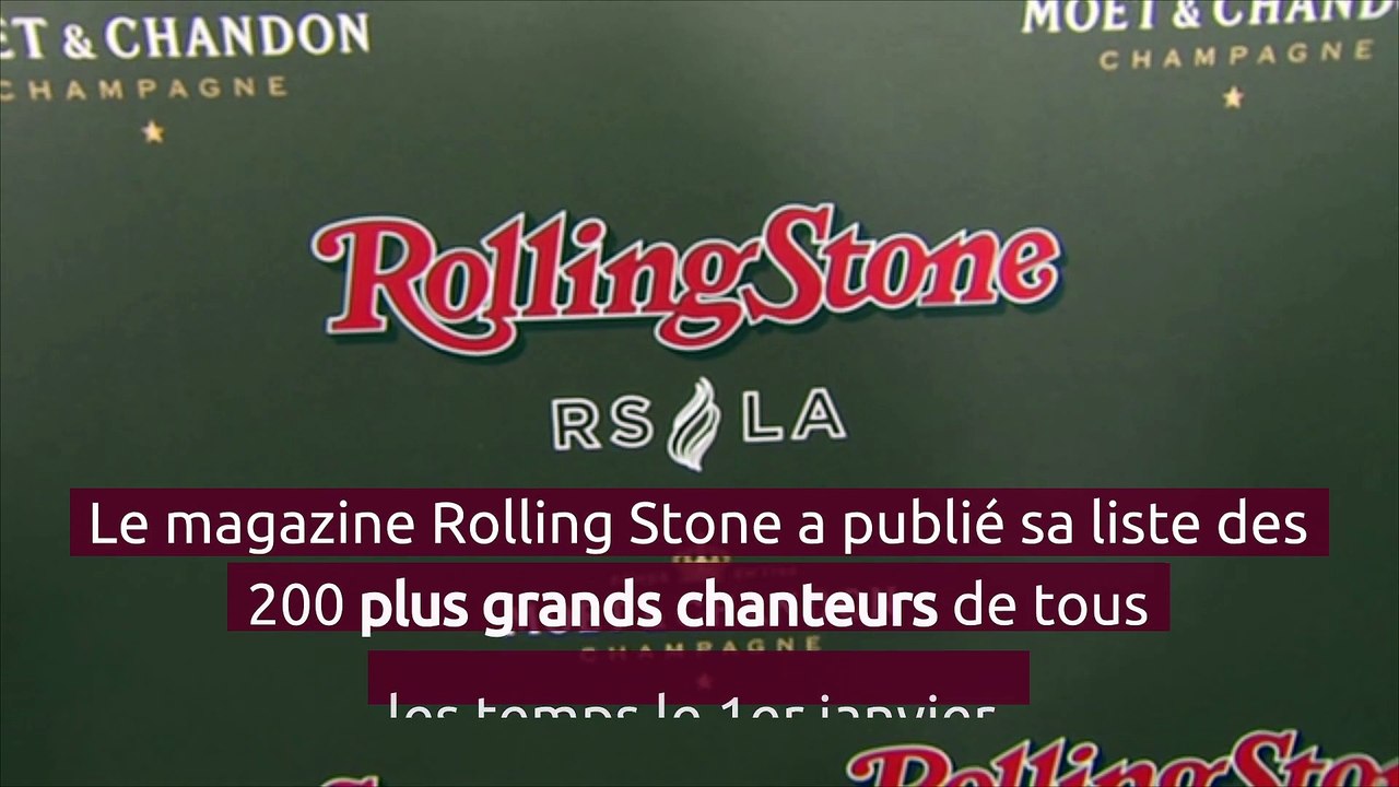 Le magazine Rolling Stone a "oublié" Céline Dion dans sa liste des plus grands chanteurs