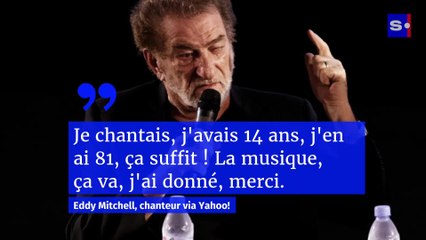 Eddy Mitchell renonce à la scène et ne donnera plus de concerts
