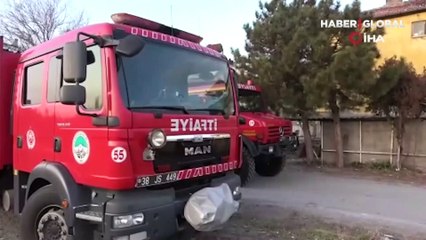 Kayseri'de eşiyle tartışan adam, evi ateşe verdi!