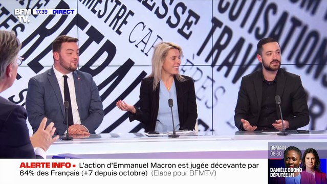 L'Insoumis David Guiraud refuse à son tour, ce soir, de serrer la main à un député RN sur BFM : On va pas faire le cirque là ! Vous voulez faire une mise en scène alors qu'on est en train de parler de la vie des gens !