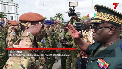 Descargar video: Défense : les ex 49 militaires détenus au Mali décorés