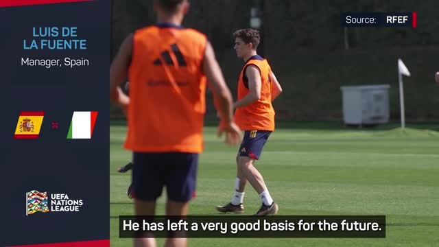 De La Fuente thanks Enrique for leaving Spain with a good future