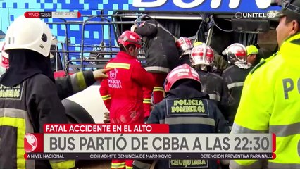 Bus que chocó con dos tráileres salió de Cochabamba con una lista de 31 pasajeros