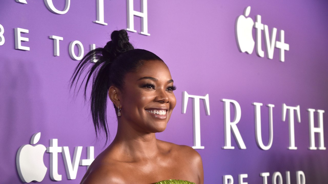 Gabrielle Union Brought Back the Color-Blocking Trend in the Glitziest Gown