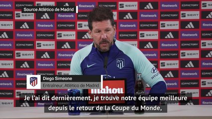 Atlético - Simeone : "J'admire beaucoup Ancelotti"