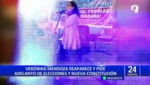 Verónika Mendoza reaparece y pide adelanto de elecciones y nueva Constitución