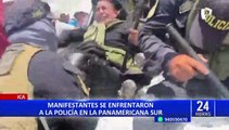 Ica: así fue el enfrentamiento entre los manifestantes y la PNP en la Panamericana Sur