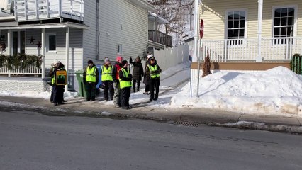 Utilisation d'un sac à dos indicateur de vitesse à Sainte-Anne-de-Beaupré