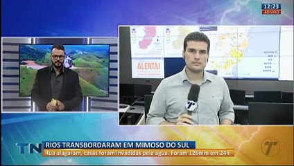 Rios transbordam após chuvas no ES