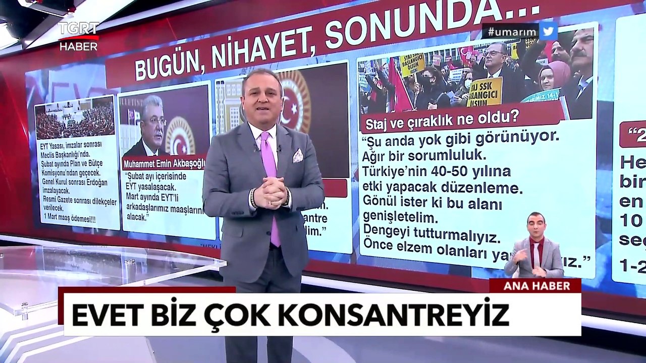 EYT'lilerin Beklediği Haber Geldi, Düzenleme Mecliste, Peki İlk Maaşlar Ne Zaman Alınacak? - TGRT