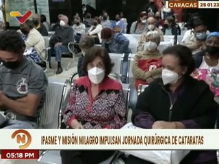 IPASME realiza jornada quirúrgica de cataratas con el objetivo de favorecer a los venezolanos