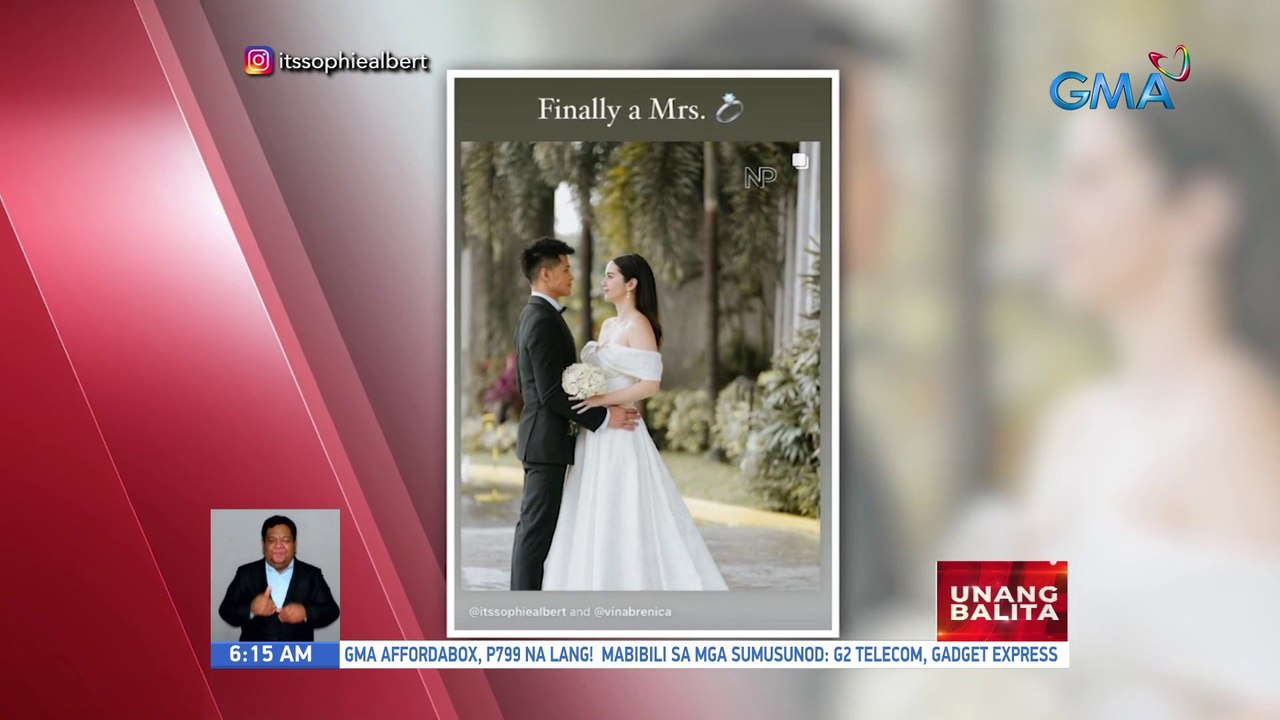 Sophie Albert at Vin Abrenica, ikinasal na | UB