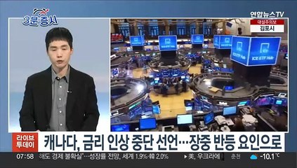 [3분증시] 뉴욕증시, 상충된 재료에 혼조…나스닥 0.18%↓ 外