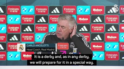 Ancelotti preparing for the Madrid derby in a 'special way'