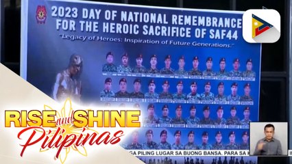 Sakripisyo at kabayanihan ng SAF 44, muling inalala sa Nat’l Day of Remembrance sa Baguio City