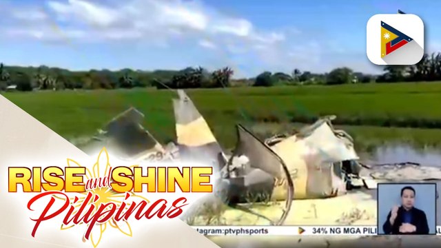 Dalawa, patay sa pagbagsak ng training aircraft ng PHL Air Force sa Bataan