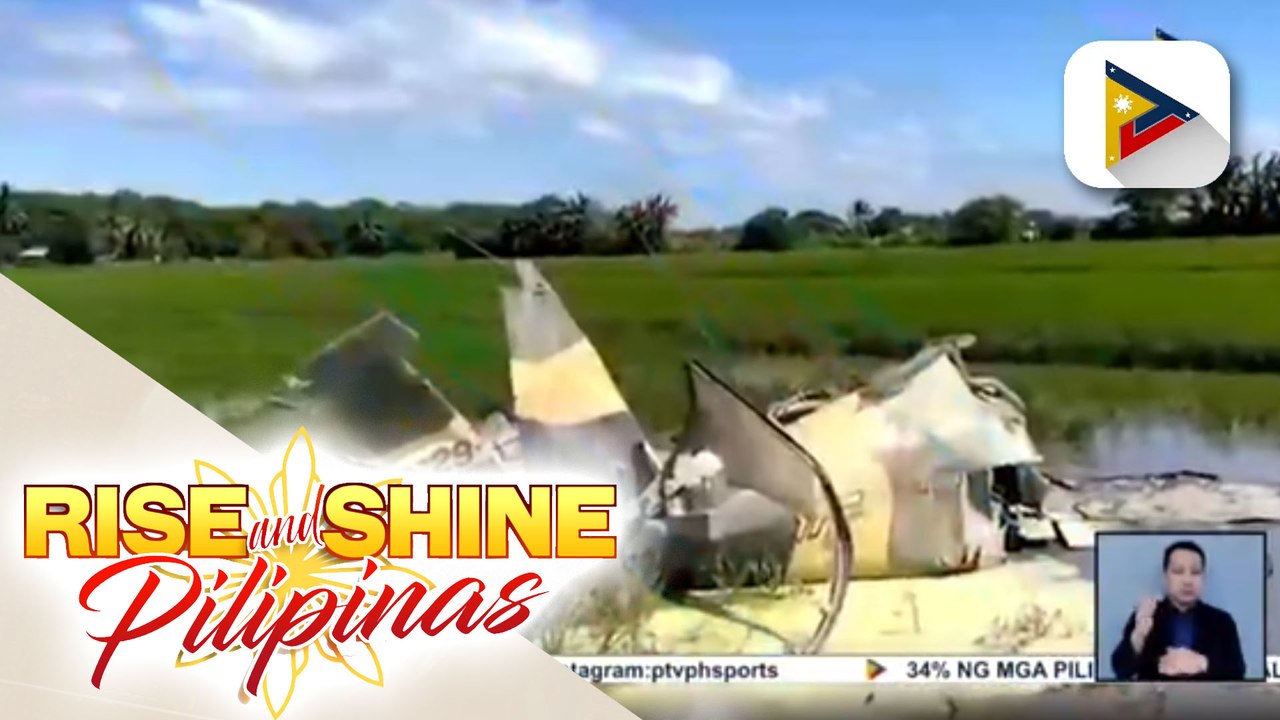 Dalawa, patay sa pagbagsak ng training aircraft ng PHL Air Force sa Bataan