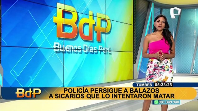 Tumbes: Policía persigue a balazos a sicarios que intentaron asesinarlo