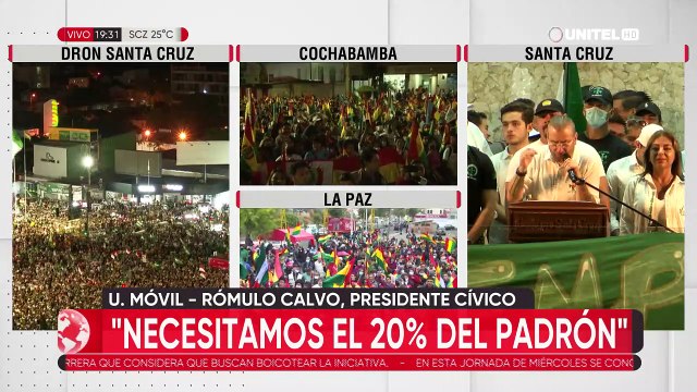 Cabildo Nacional en Santa Cruz. Consulta 3. Recolectar firmas para cambios en la justicia