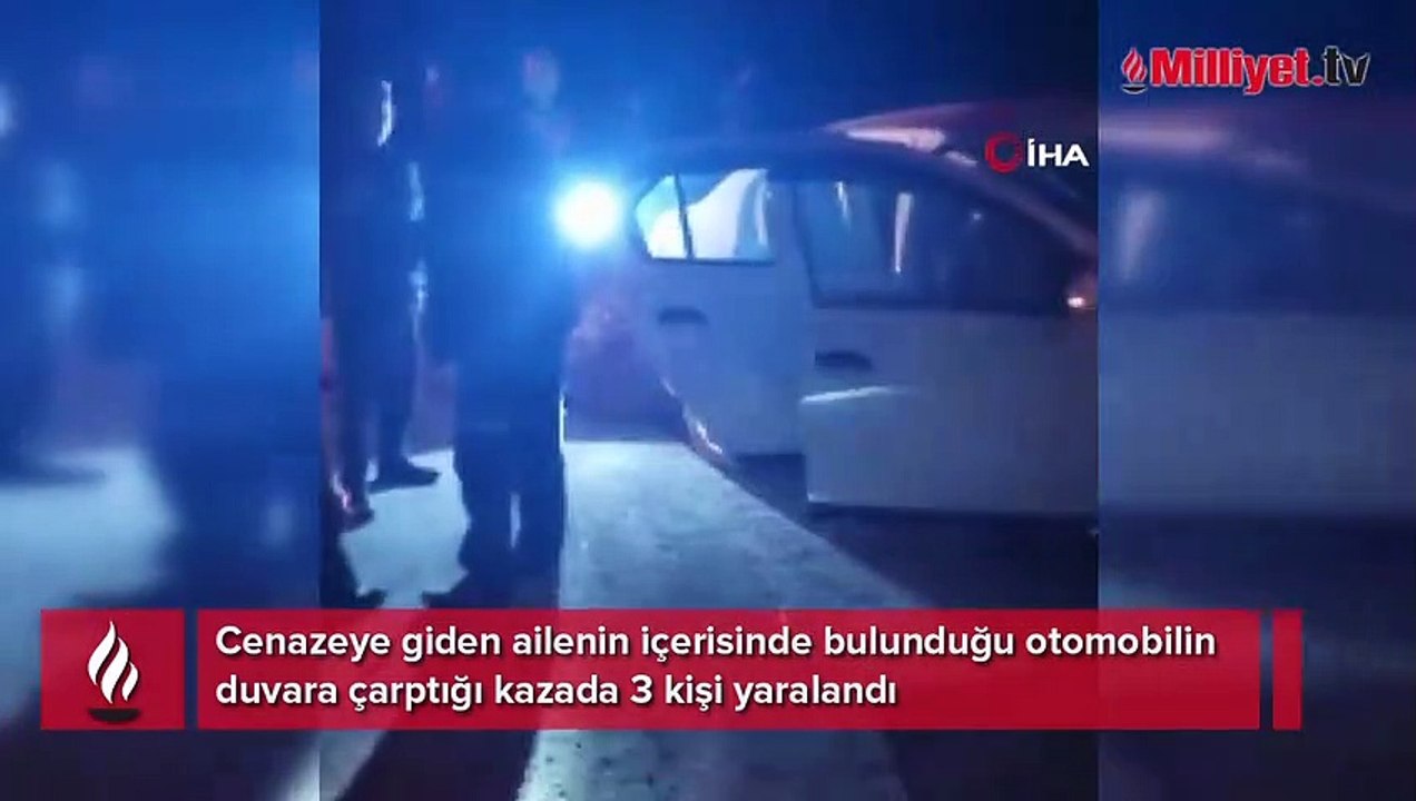 Cenazeye giden aile kaza yaptı! 3 yaralı var