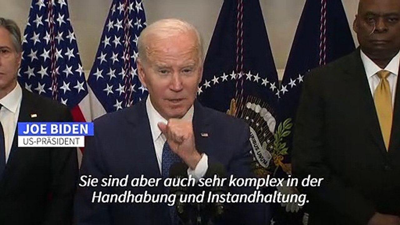 Biden: 'Deutschland hat mich nicht zur Panzer-Entscheidung gedrängt'