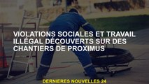 Violations sociales et travaux illégaux découverts sur les sites proximus