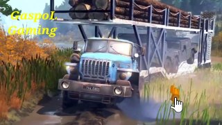 A truck carrying too heavy a load : Spintires: MudRunner