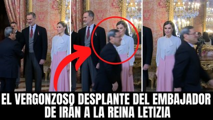 Vergonzoso: el desplante del embajador de Irán a la reina Letizia