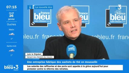 Nouvelle éco : Loïc le Digabel, gérant des Ateliers du moulin à Saint-Paul-en-Jarez