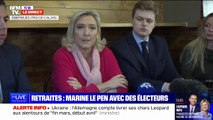 Retraites: Marine Le Pen appelle les électeurs LR à 