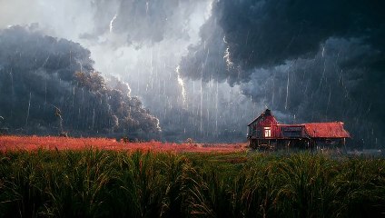 Relaxing Sound of a Storm on the Farm - Perfect for Sleep and Relaxation