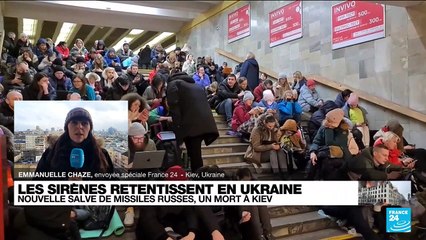 Guerre en Ukraine : nouvelle salve de missiles russes, un mort à Kiev
