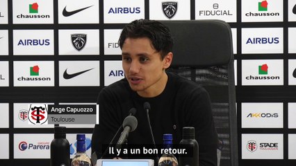 16e j. - Capuozzo : "Heureux d'avoir marqué un essai que je regarde sur Youtube !"