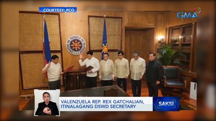 Valenzuela Rep. Rex Gatchalian, itinalagang DSWD Secretary | Saksi