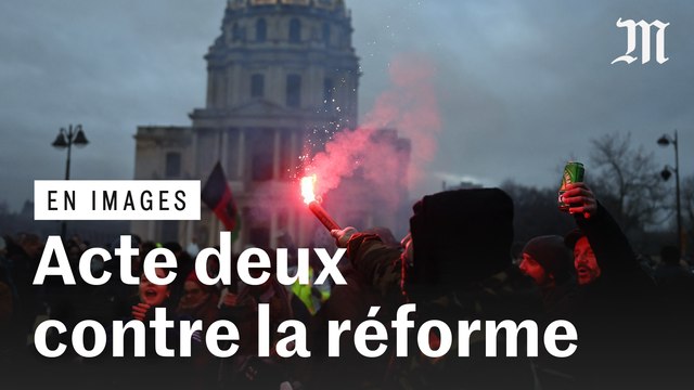 Réforme des retraites : les images de la deuxième journée de mobilisation