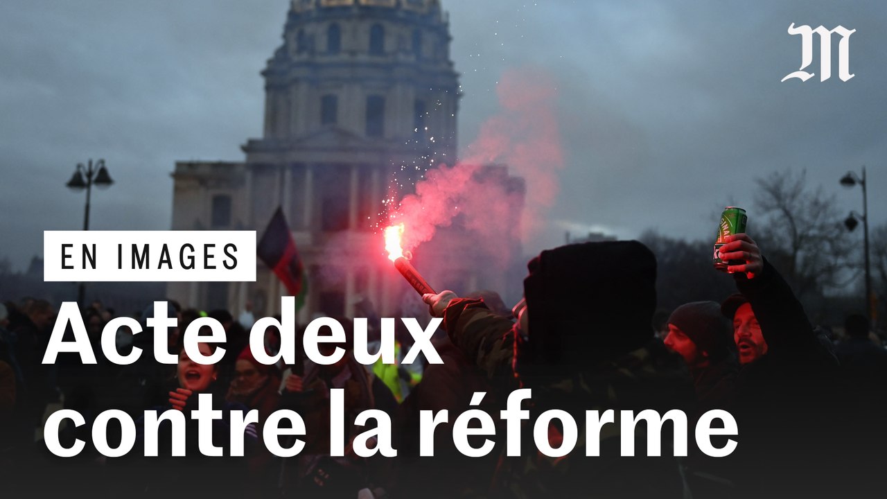 Réforme des retraites : les images de la deuxième journée de mobilisation