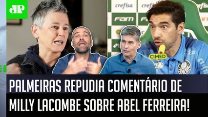 "COISA GROTESCA! O comentário da Milly sobre Abel Ferreira foi..." REPÚDIO do Palmeiras gera DEBATE