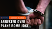 OFW arrested for cracking bomb joke in plane in Davao