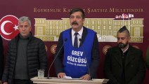 Erkan Baş, grevdeki Kartonsan işçileriyle TBMM'de basın toplantısı düzenledi: 