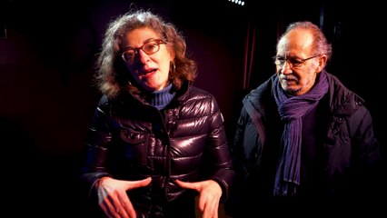 Declaraciones de Maite Pagazurtundua y José Ibarrola, comisario de la exposición 'Basta Ya'