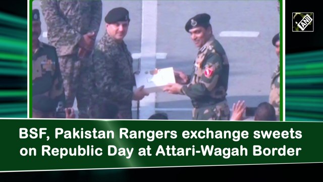 BSF, Pakistan Rangers exchange sweets at Wagah Border