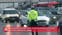 İstanbul'da usulsüz çakar ve siren denetimi yapıldı