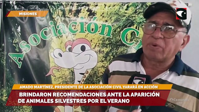 Brindaron recomendaciones ante la aparición de animales silvestres por el verano