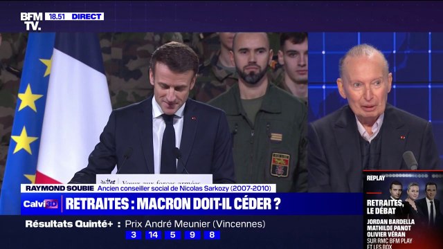 Raymond Soubie sur la réforme des retraites: Si Emmanuel Macron ne tient pas bon, il est quasi-mort sur le plan politique