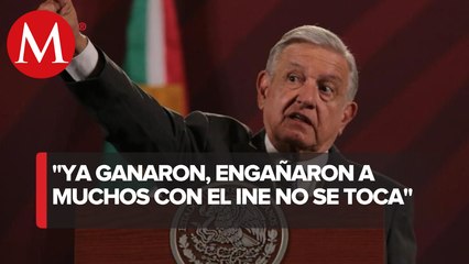 "Que se vayan a engañar a otra parte": AMLO acusa a INE de usar 'Plan B' electoral